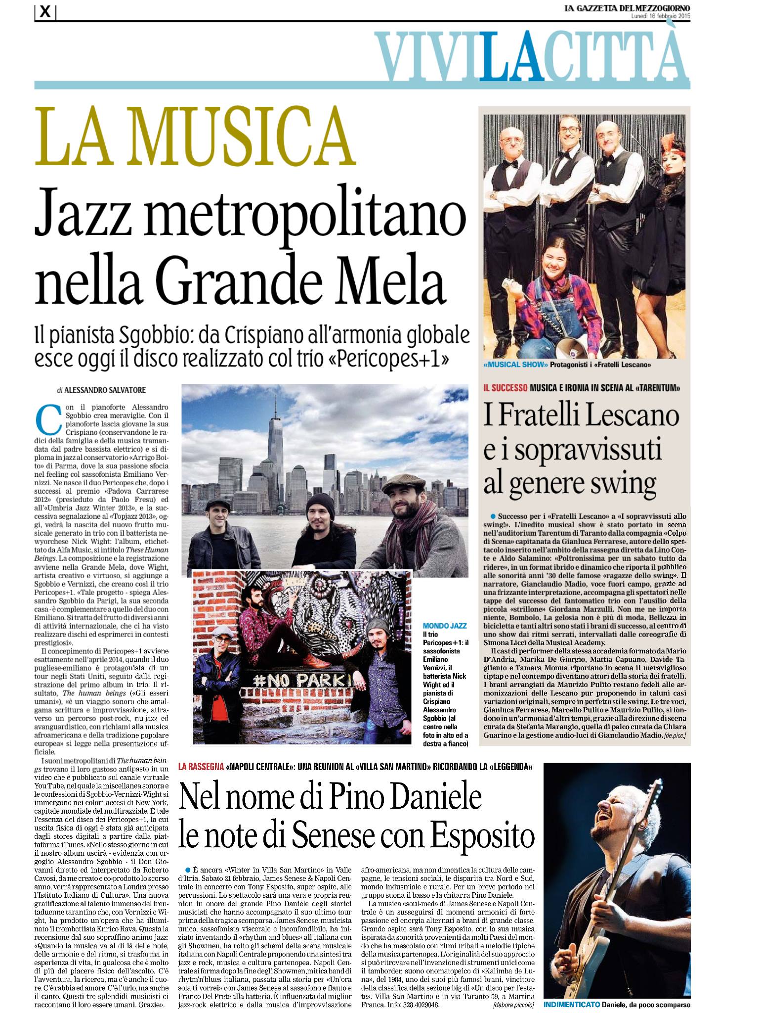 Pericopes - La Gazzetta del Mezzogiorno