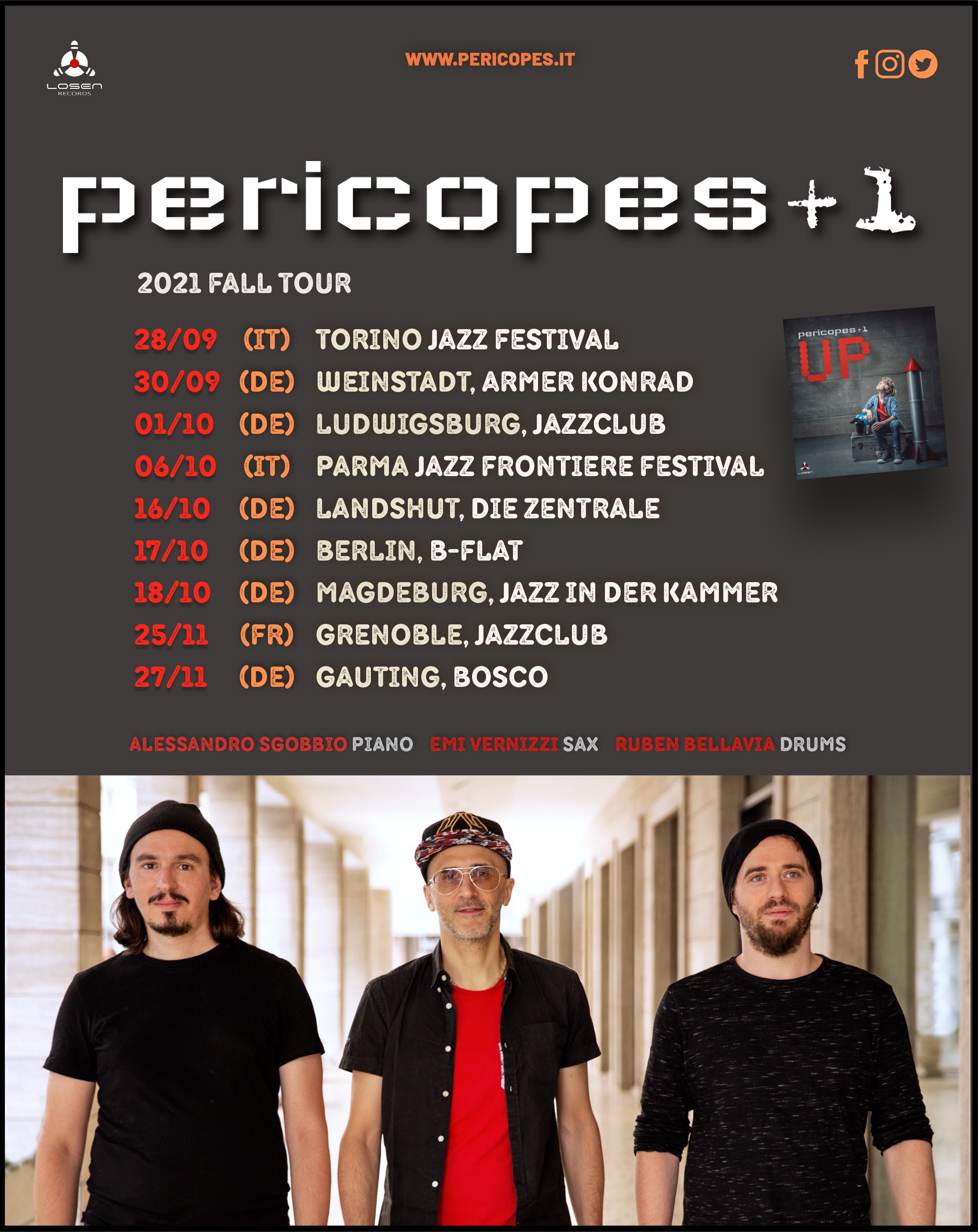Pericopes+1 2021 Autumn Tour - TBA