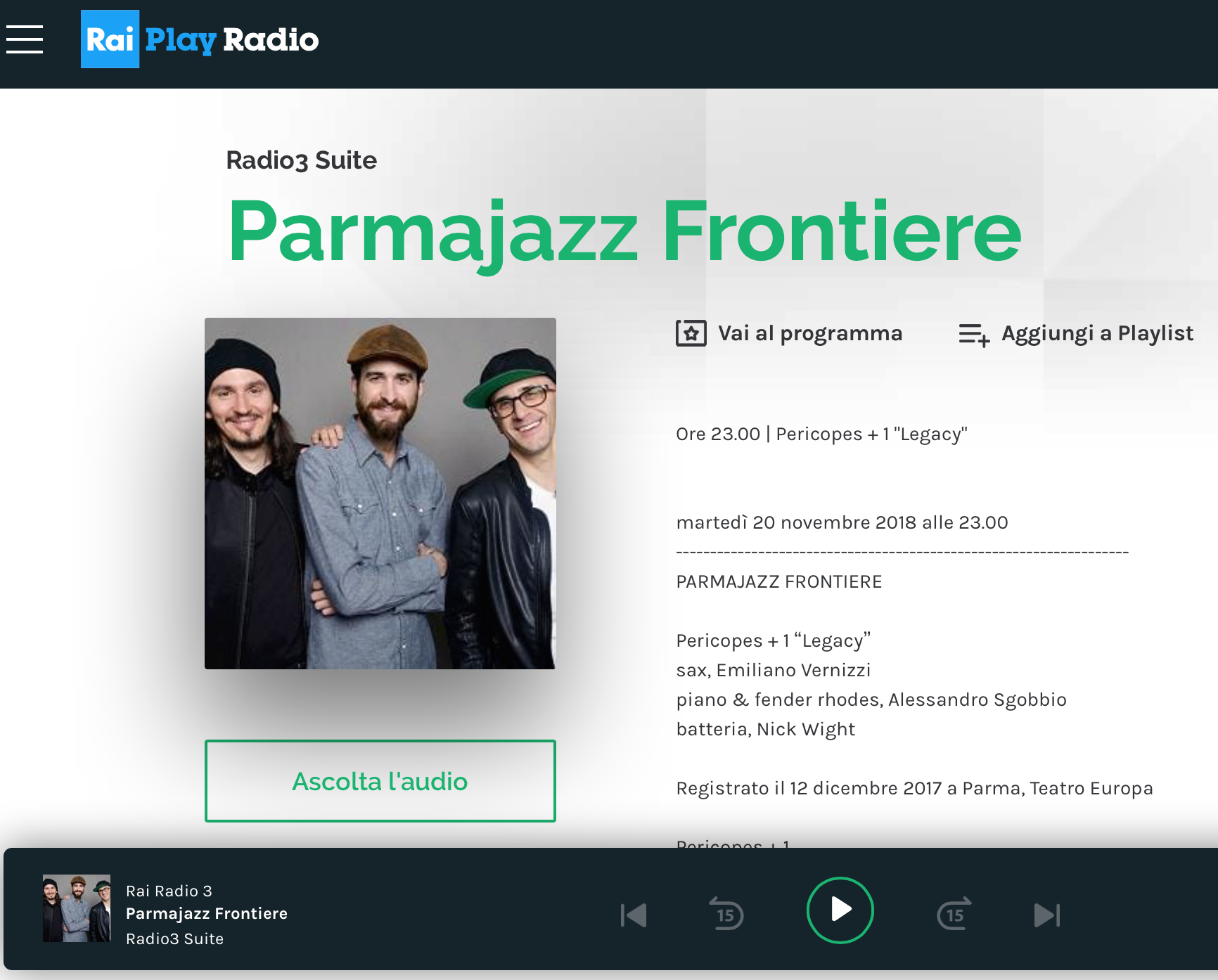 Pericopes+1 Radio3Suite