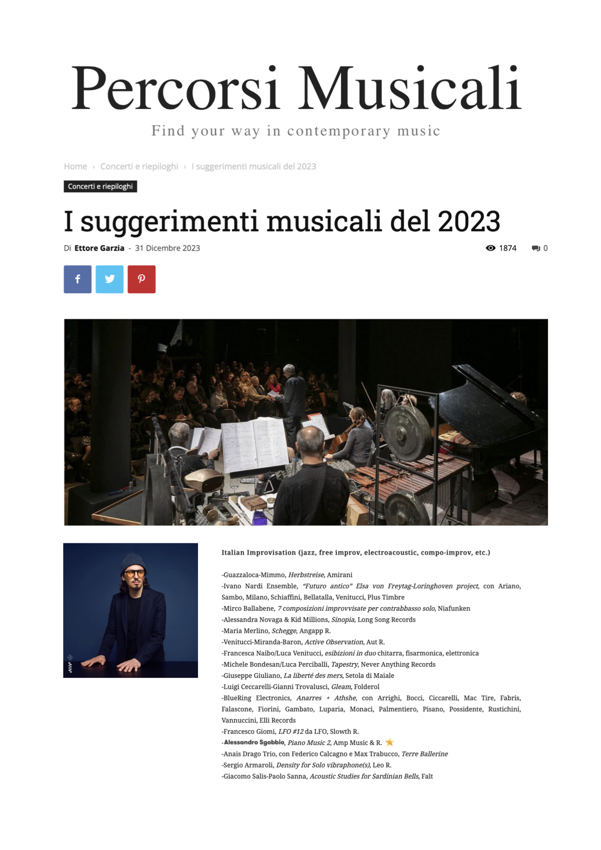 Percorsi Musicali Best 2023.1